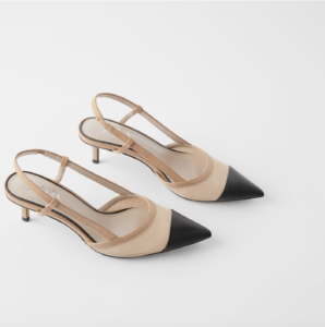 chanel slingback dupe zara